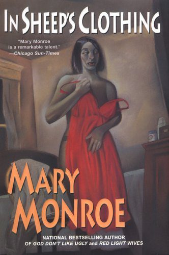 Book cover: woman holding red dress.